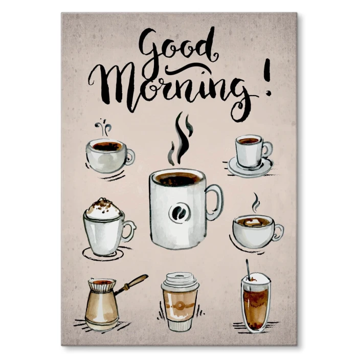 Plakat metalowy Good morning! Prezent