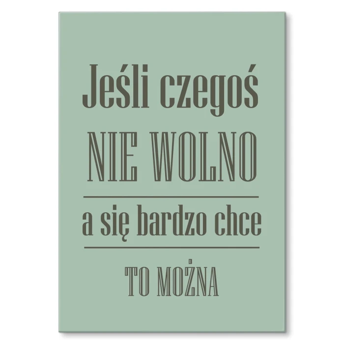 Plakat metalowy Nie wolno Prezent