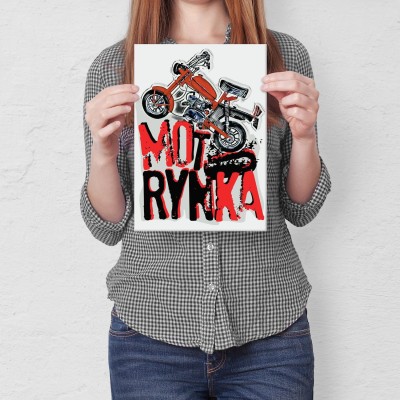Plakat metalowy Motorynka Prezent
