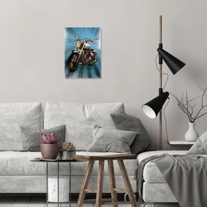 Plakat metalowy Motocykl Prezent