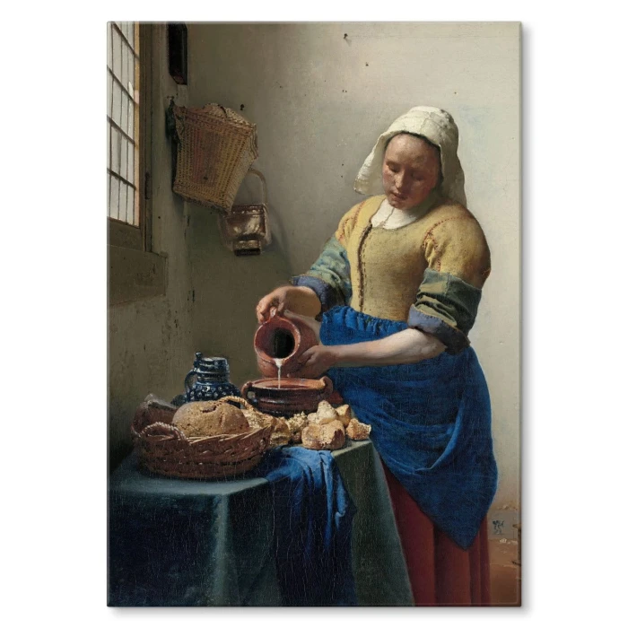 Plakat metalowy Vermeer Mleczarka Prezent