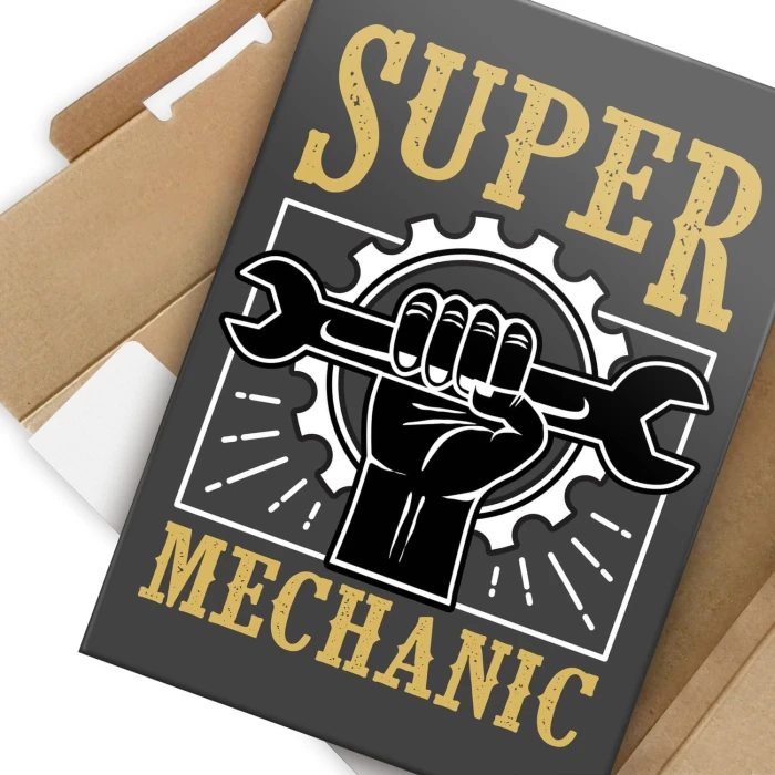 Plakat metalowy Super mechanik Prezent
