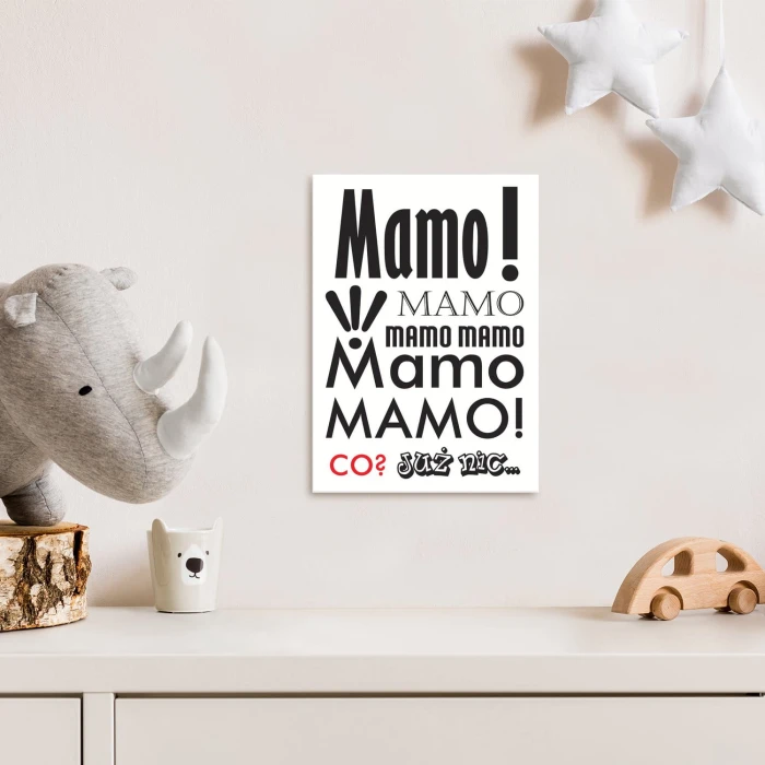 Plakat metalowy Mamo! Prezent