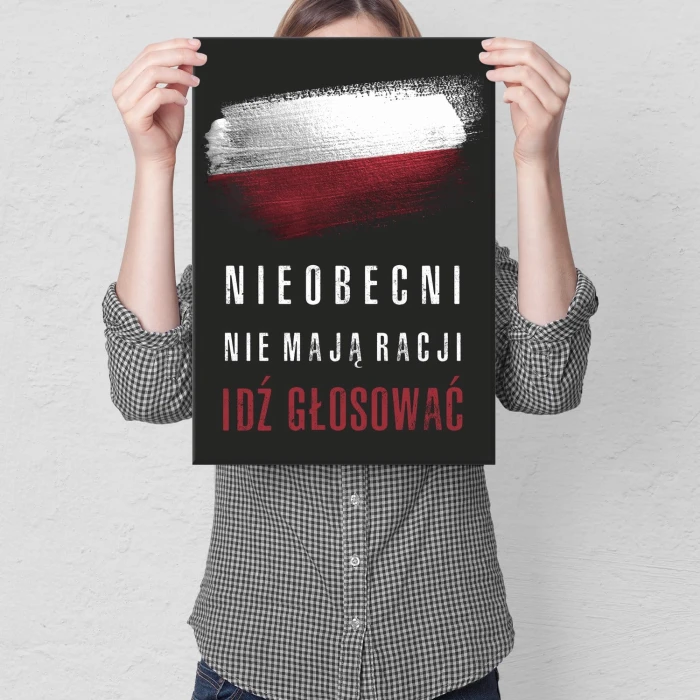 Plakat metalowy Nieobecni nie mają racji Prezent