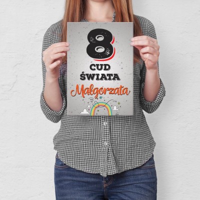 Plakat metalowy Małgorzata Prezent