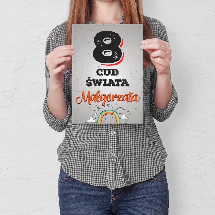 Plakat metalowy Małgorzata Prezent