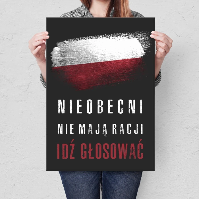 Plakat metalowy Nieobecni nie mają racji Prezent