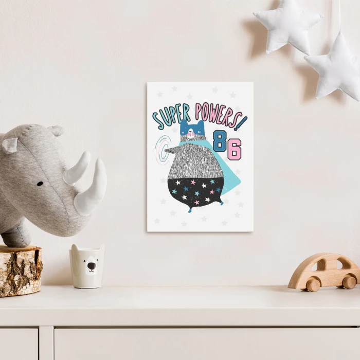 Plakat metalowy Super powers Prezent