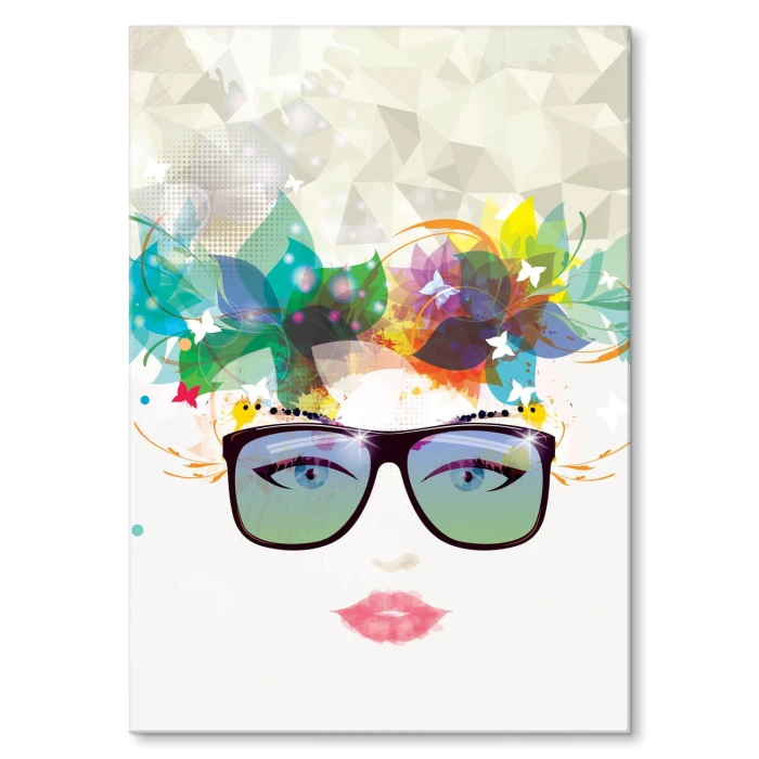 Plakat metalowy Wiosenna kobieta Prezent