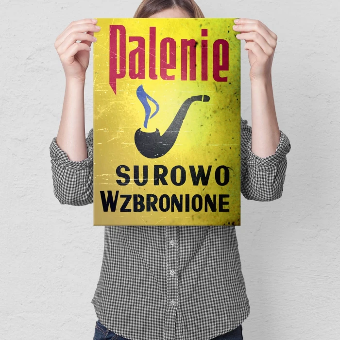 Plakat metalowy Palenie wzbronione Prezent