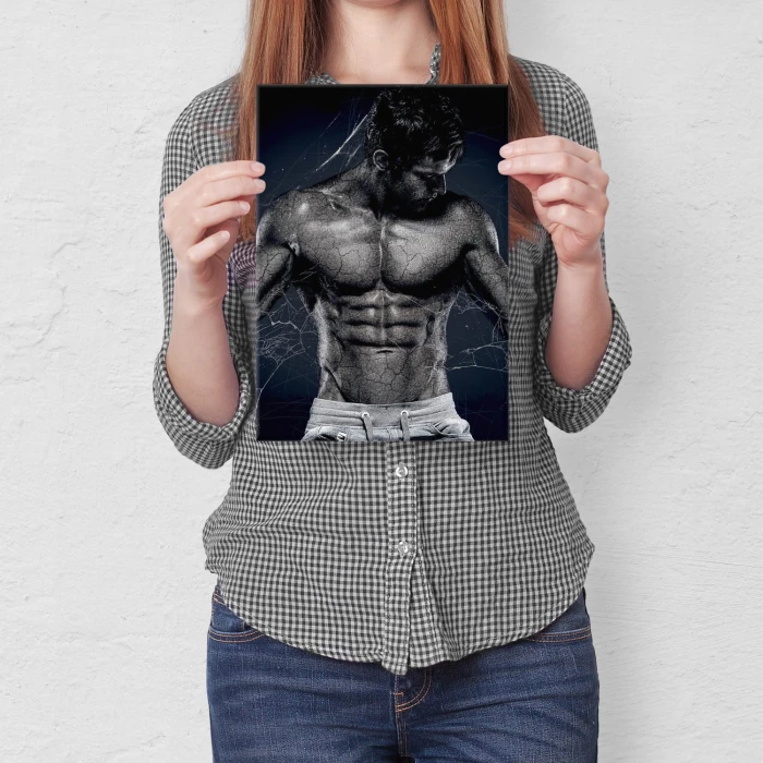 Plakat metalowy Mężczyzna Prezent
