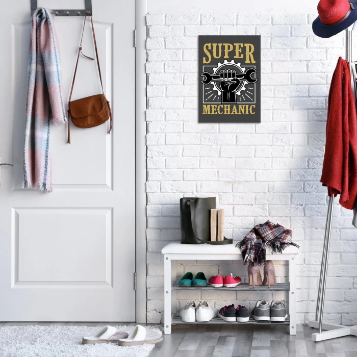 Plakat metalowy Super mechanik Prezent