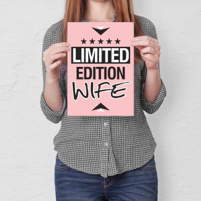 Plakat metalowy Żona limitowana edycja Prezent