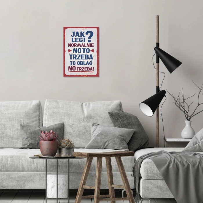 Plakat metalowy Trzeba to oblać Prezent