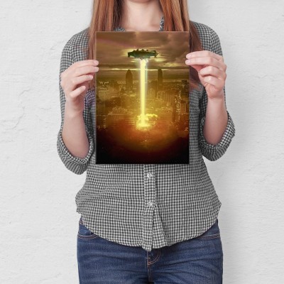 Plakat metalowy Inwazja Prezent