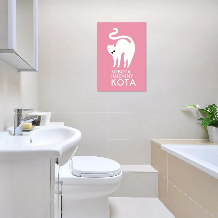 Plakat metalowy Sobota imieniny kota Prezent
