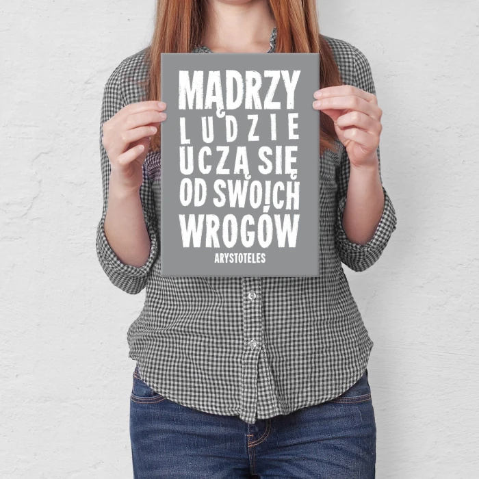 Plakat metalowy Mądrzy ludzie Prezent