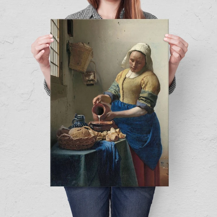 Plakat metalowy Vermeer Mleczarka Prezent