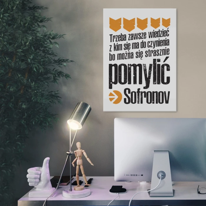 Plakat metalowy Sofronov Prezent
