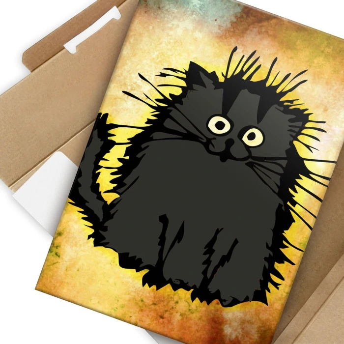 Plakat metalowy Słodki koteł Prezent