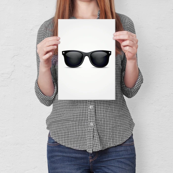 Plakat metalowy Okulary przeciwsłoneczne Prezent