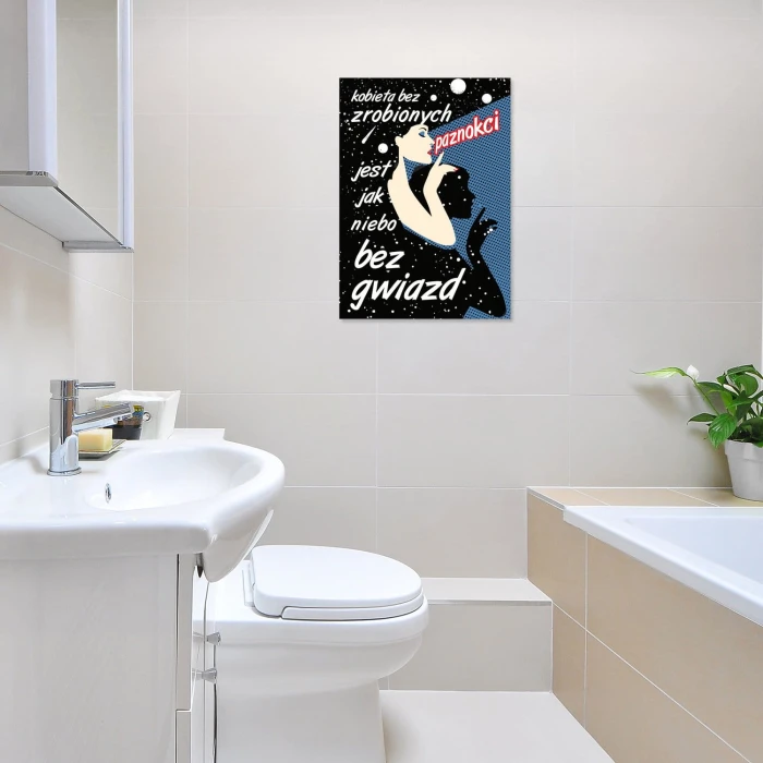 Plakat metalowy Paznokcie Prezent
