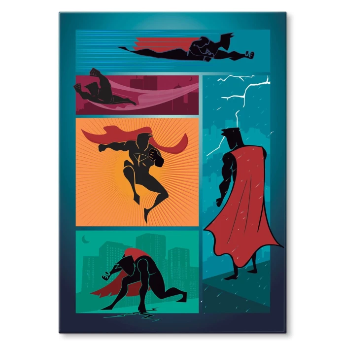 Plakat metalowy Superbohater Prezent