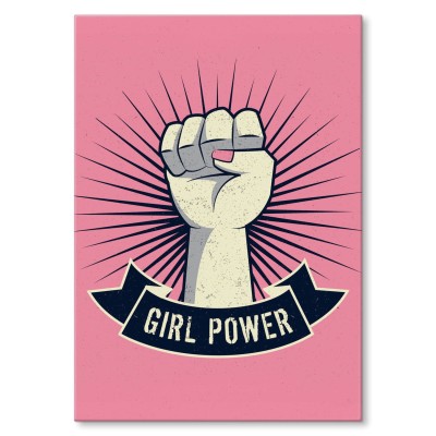 Plakat metalowy Kobieca siła Power Prezent