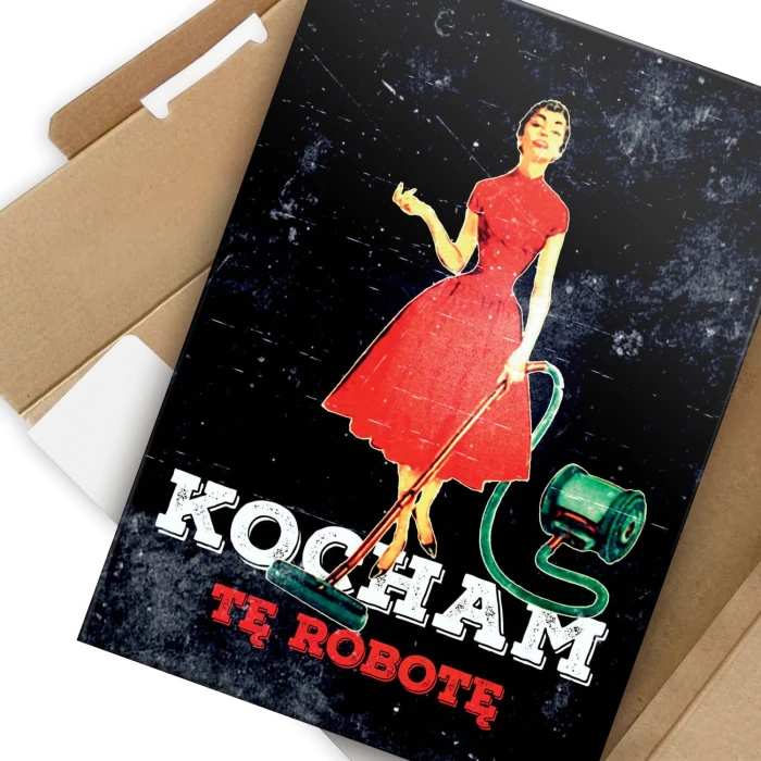 Plakat metalowy Kocham tę robotę Prezent