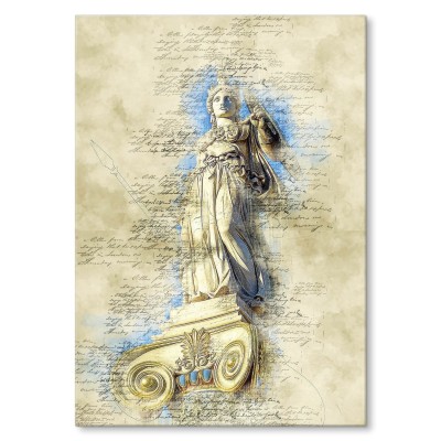 Plakat metalowy Rzeźba antyczna Prezent