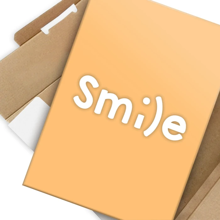 Plakat metalowy Smile Prezent