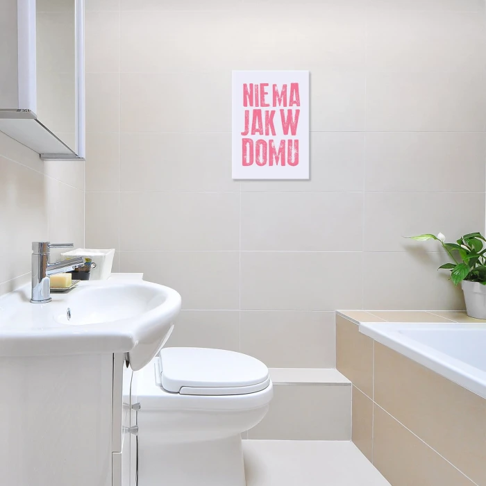 Plakat metalowy Nie ma jak w domu Prezent