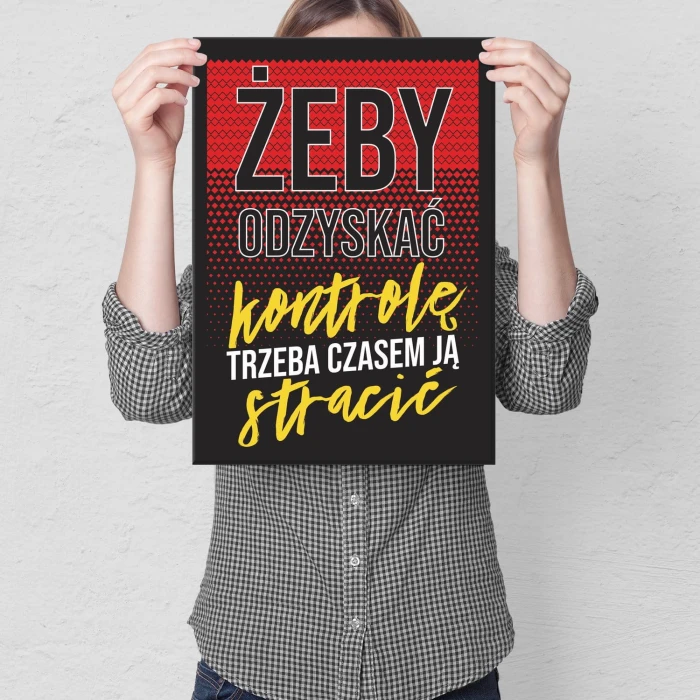 Plakat metalowy Żeby odzyskać Prezent