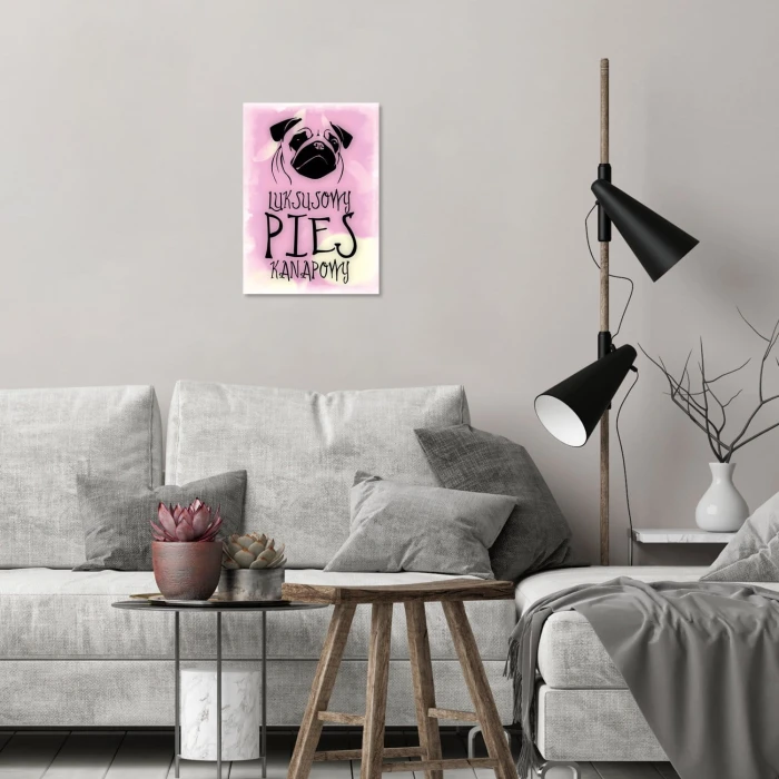 Plakat metalowy Pies kanapowy Prezent