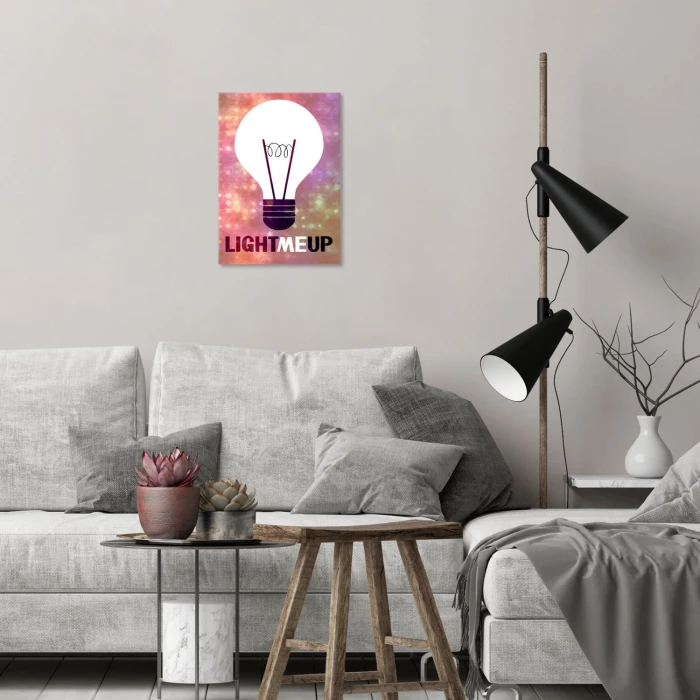 Plakat metalowy Light me up Prezent