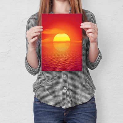 Plakat metalowy Wschód słońca Prezent