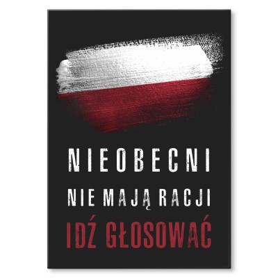 Plakat metalowy Nieobecni nie mają racji Prezent