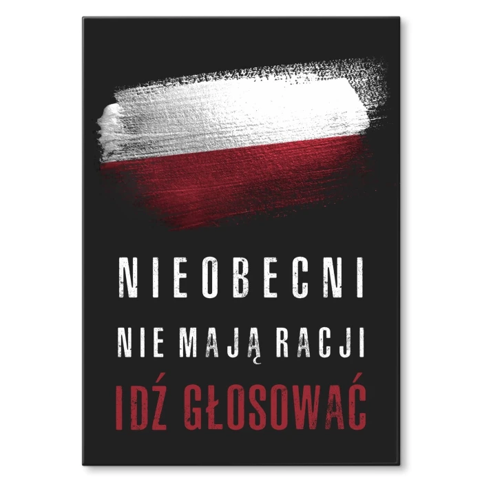 Plakat metalowy Nieobecni nie mają racji Prezent
