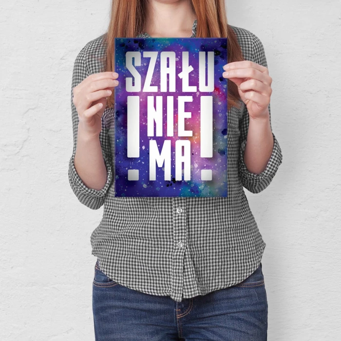 Plakat metalowy Szału nie ma Prezent