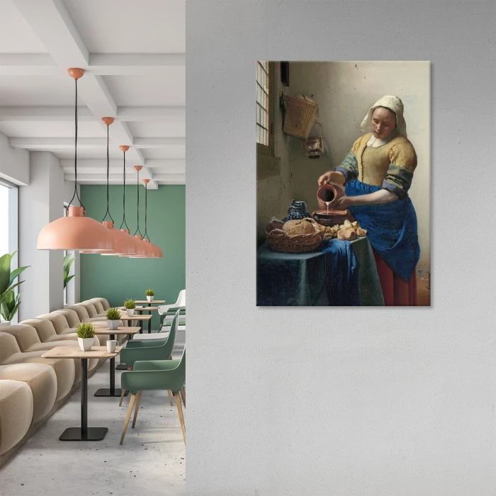 Plakat metalowy Vermeer Mleczarka Prezent