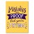 Plakat metalowy Mistakes are proof Prezent
