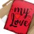 Plakat metalowy My love Prezent
