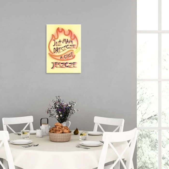 Plakat metalowy Już mam dreszcze Prezent