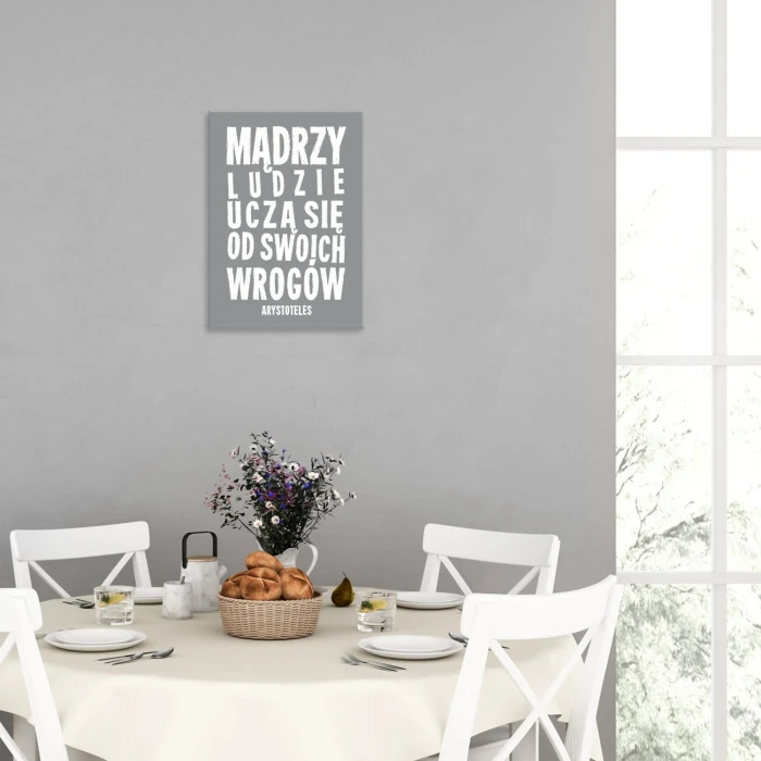 Plakat metalowy Mądrzy ludzie Prezent