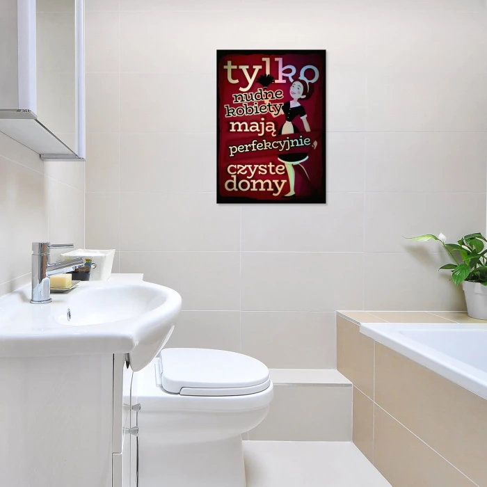Plakat metalowy Nudne kobiety Prezent