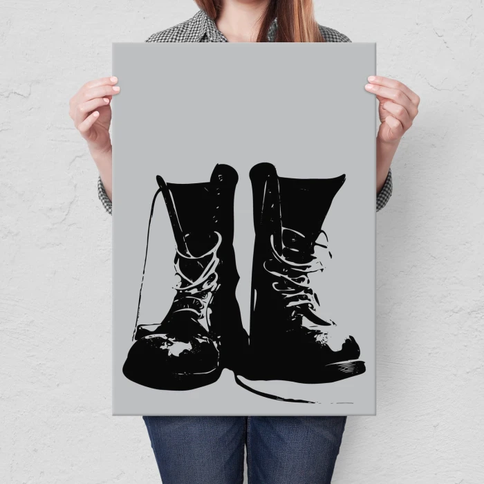 Plakat metalowy Glany Prezent