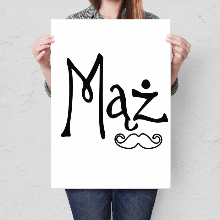 Plakat metalowy Mąż Prezent