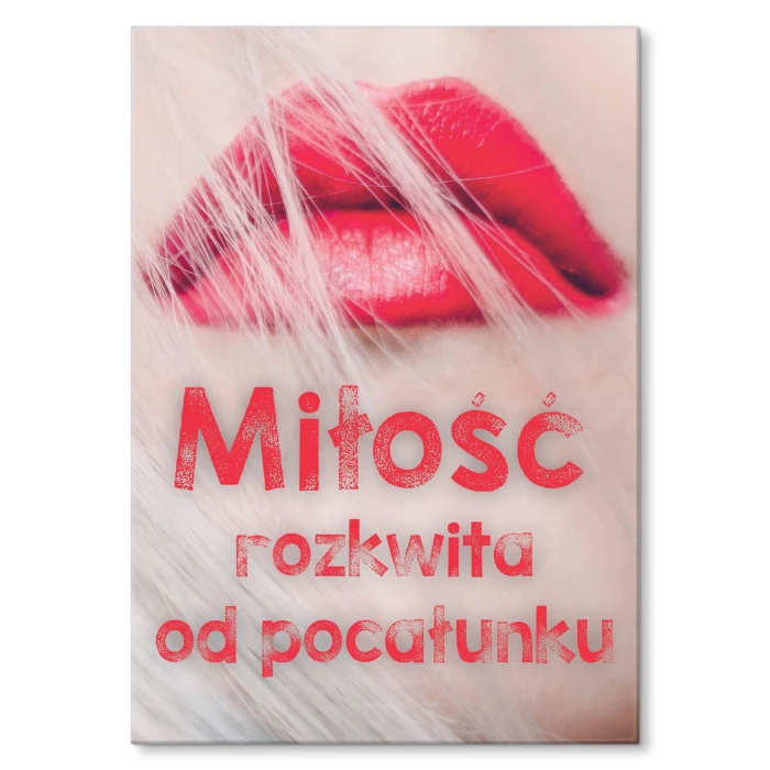 Plakat metalowy Miłość rozkwita Prezent