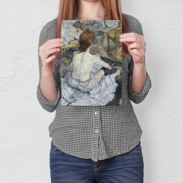 Plakat metalowy Lautrec Kobieta Prezent