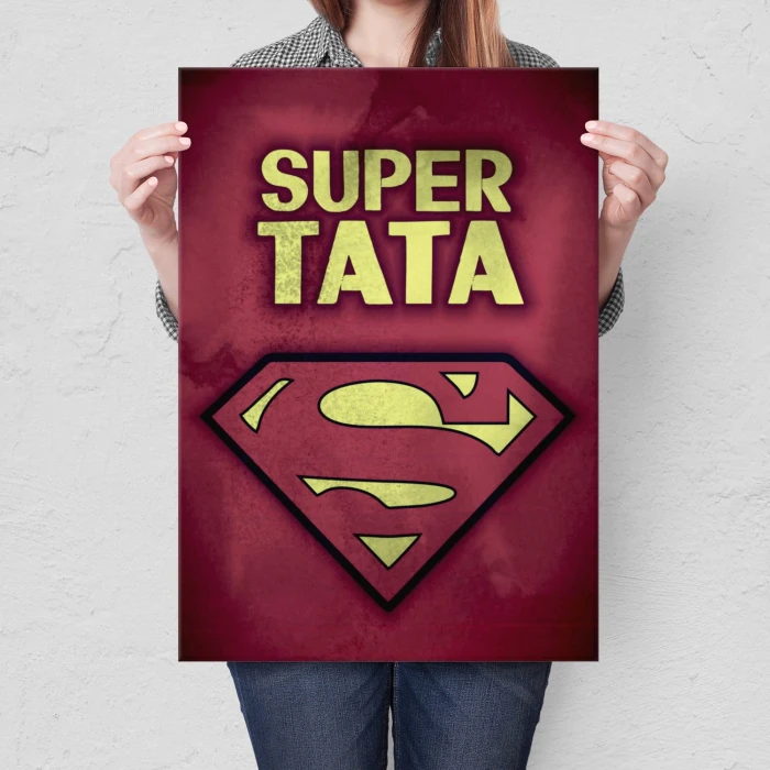 Plakat metalowy Super tata Prezent